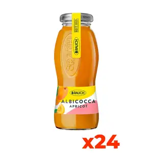 Rauch Premium Quality Apricot Juice Drink 200ml Glass Bottle Rich in Vitamin C 24 Bottles Shipped Directly to Your Home