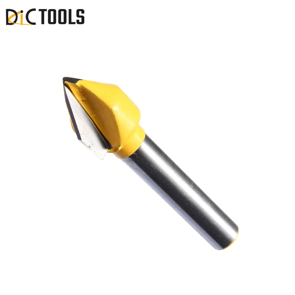 90 Degree V Profile Bit Vgroove Bit 1/4 Inch Or Either 1/2 Inch Shank