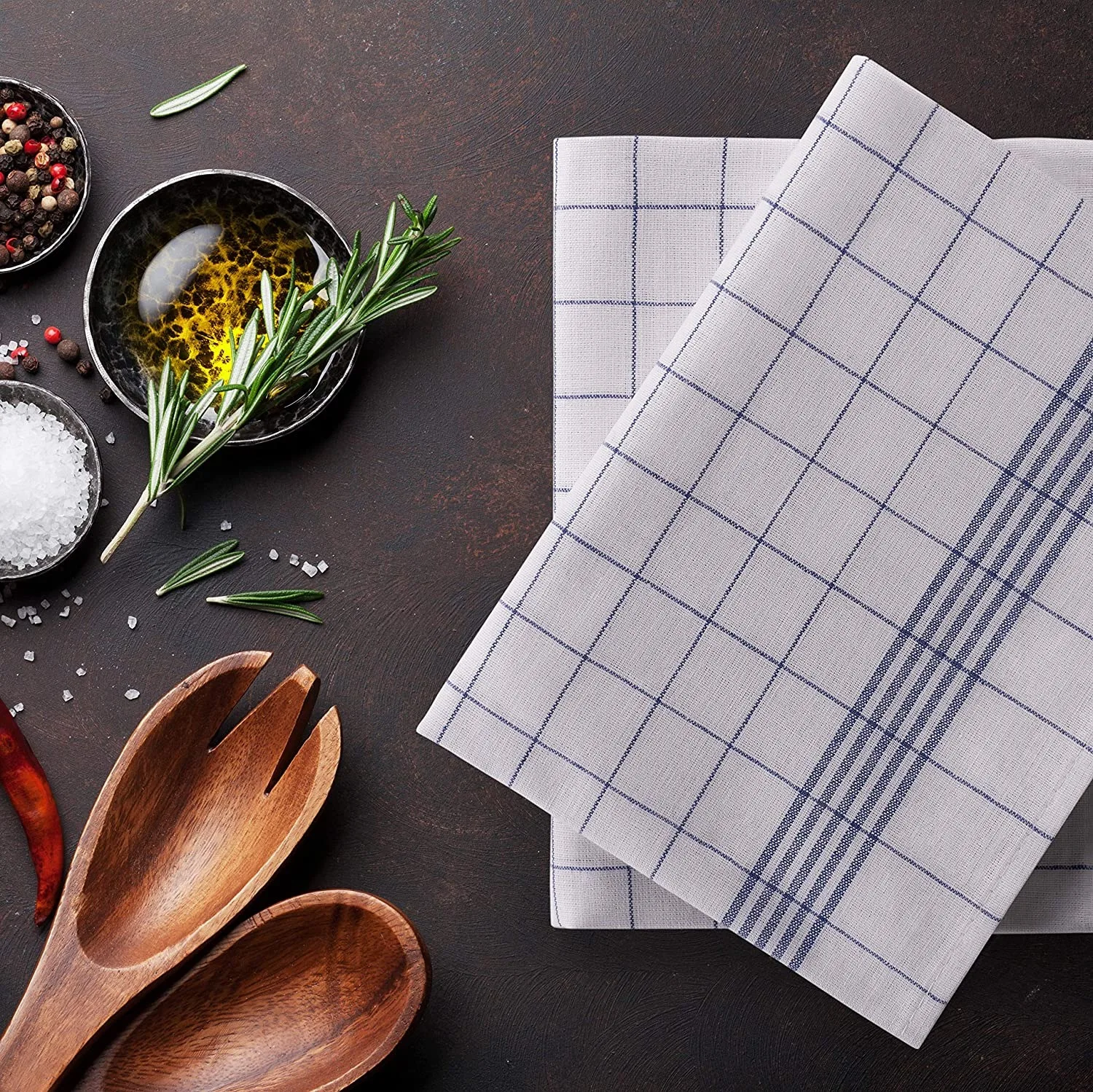 Linen Tea Towel Kitchen Dish Tea Towel Wholesale,Custom Logo 5,10 Set