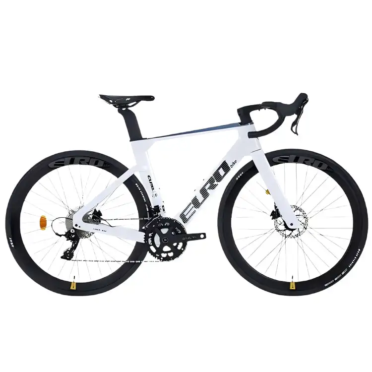 EUROBIKE 700C Full High Modulus Carbon Fiber Racing Road Bike 20/22/24 Speed Disc Brake System Included