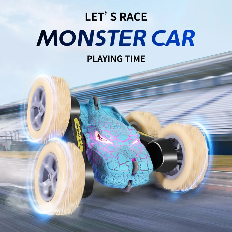 Remote Control Car for Kids RC Cars Stunt Car Toy 4WD Double Sided 360 Rotating Remote Control with Lights