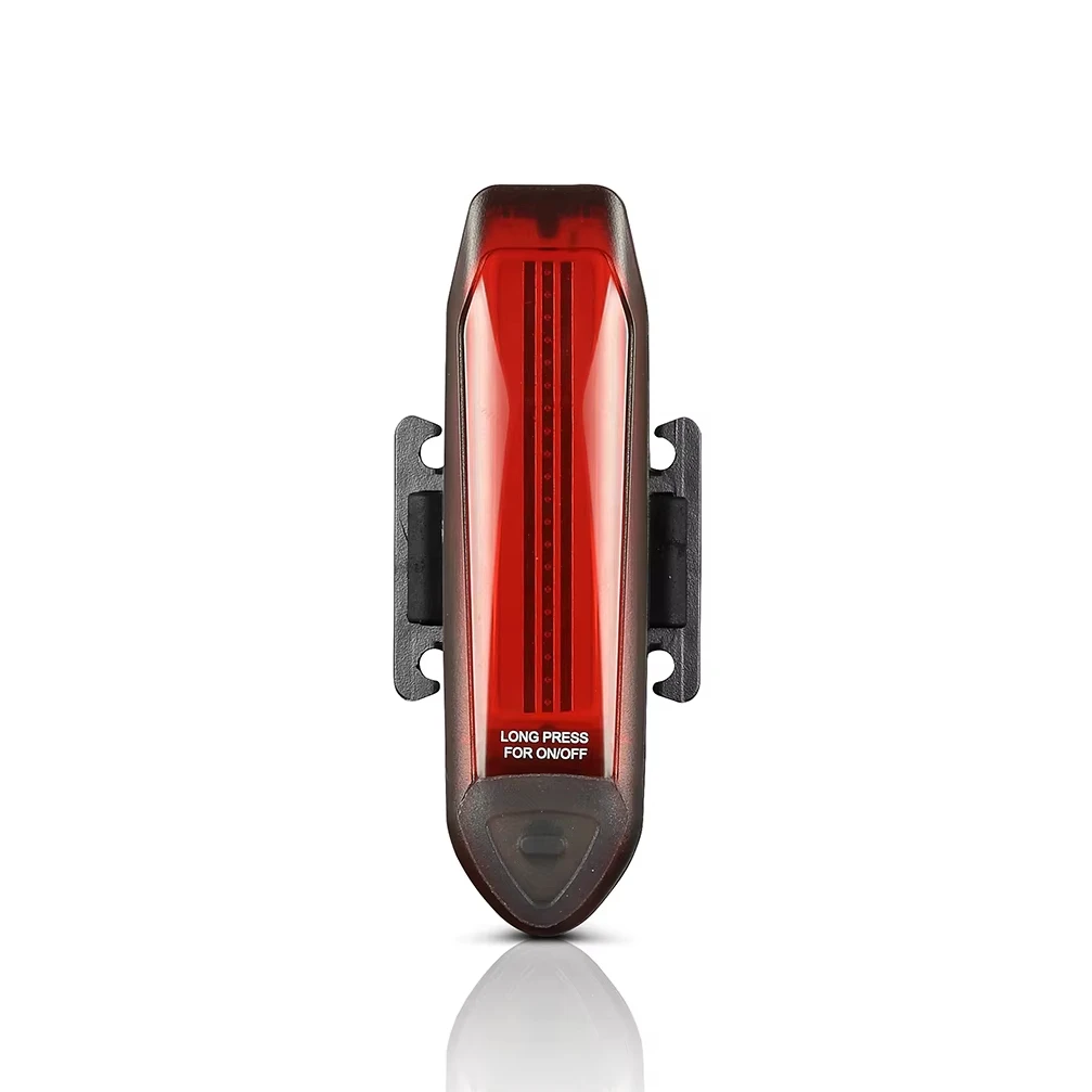 USB Rechargeable COB LED Rear Bike Light 3.7V Battery with IP68 Rating Plastic Body Safety Lamp for Camping Flashlights Torches