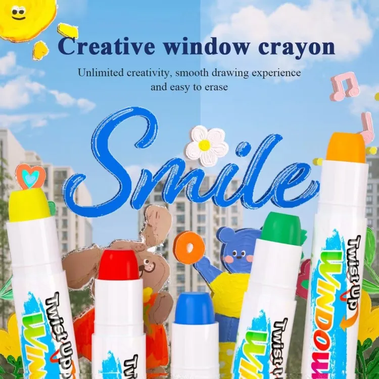 Sipa Cn010 Glass Mirror Car Window Crayon Easy Wipe Off Crayon Art