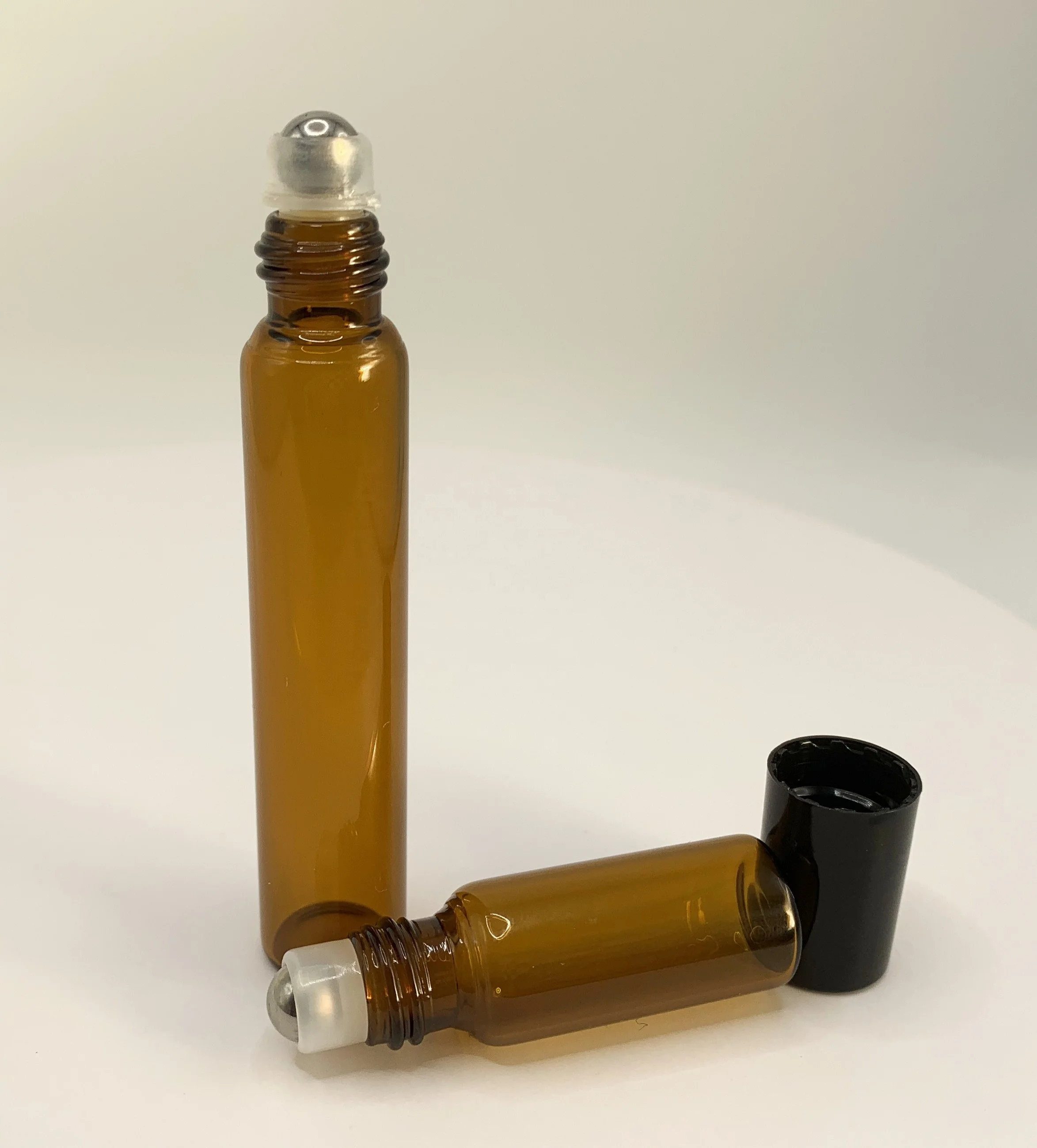 Empty Glass Packaging Tube Vial 5ml 10ml 15ml 20ml 25ml Clear Amber Mini Glass Bottle With Aluminum Screw Cap