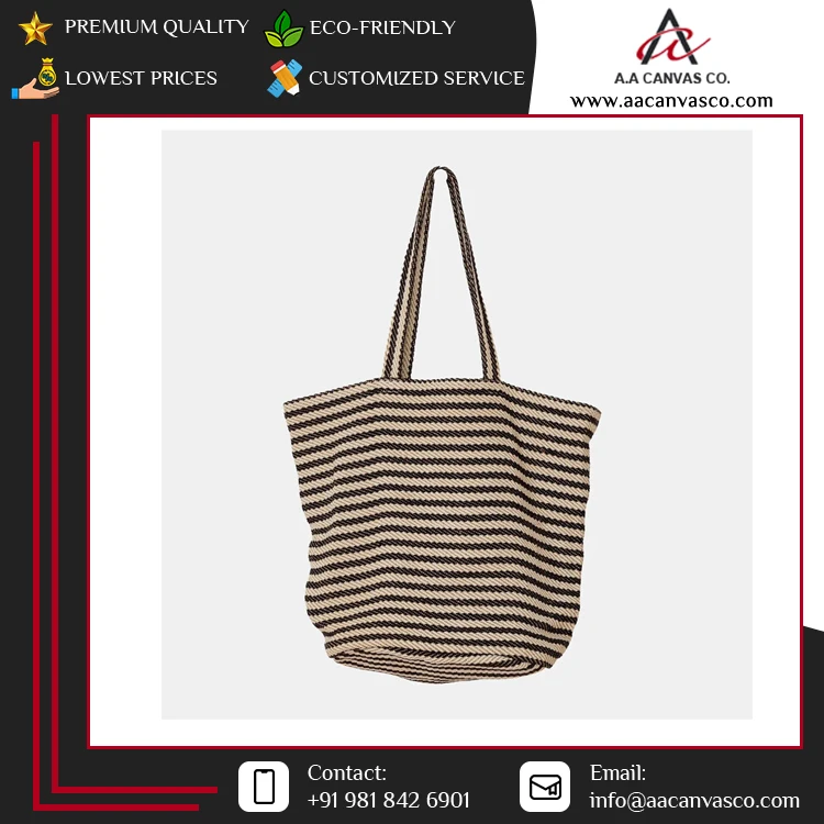 High Quality Custom Printed Cotton Canvas Tote Bag for Gift Shopping Made in India Wholesale Market Price for Promotions