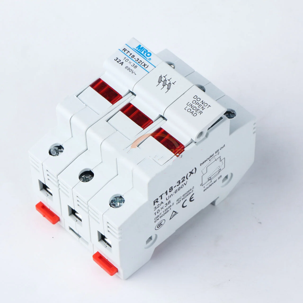 MRO RT18-32X Fuse Socket - High Voltage & Breaking Capacity