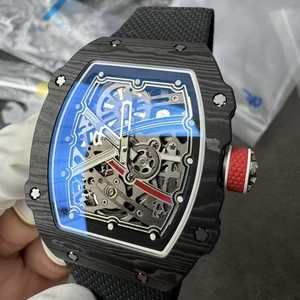 New Custom High-end Carbon Fiber Fashionable Sporty RM67-02 Ultra-thin 7.8mm Men's Mechanical Watch Automatic Luxury Brand Watch