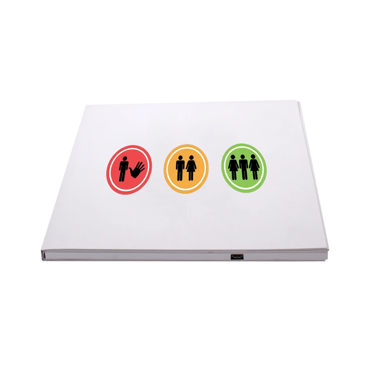 4 3 дюймовая многостраничная видео брошюра с ЖК-экраном цифровая видео-маркетинговая карта корпоративный подарок свадебная