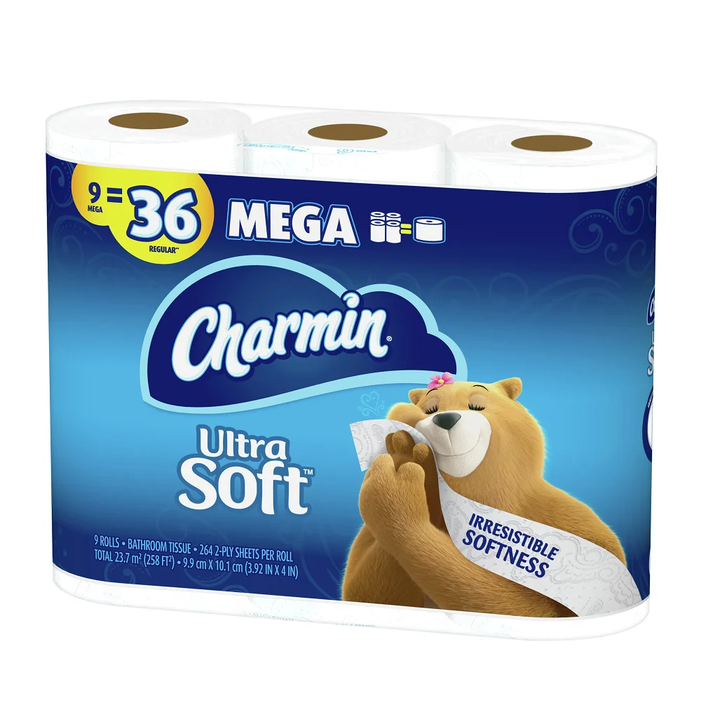 Charmin- Ultra Soft Touch Toilet Paper,24 Family Mega Rolls - Buy ...