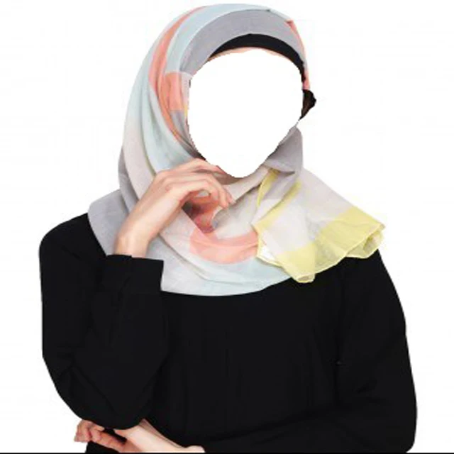 Ready Hijab High Quality Muslim Niqab Veil One Layer Meryl Fabric Face  Cover Islamic Scarf Turban Hijab With Tie Band ALB