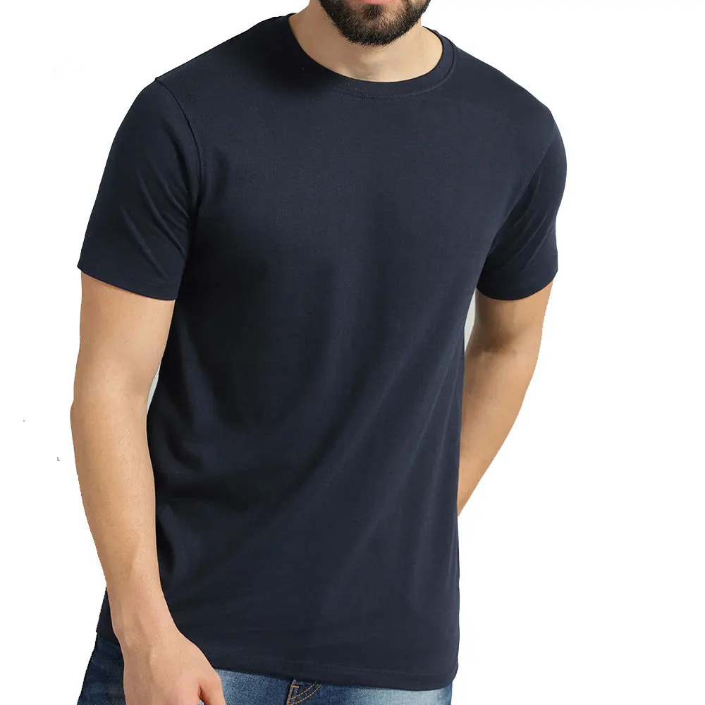 Wholesale Custom 100 Cotton Men's T Shirt Crew Neck T Shirt For Men