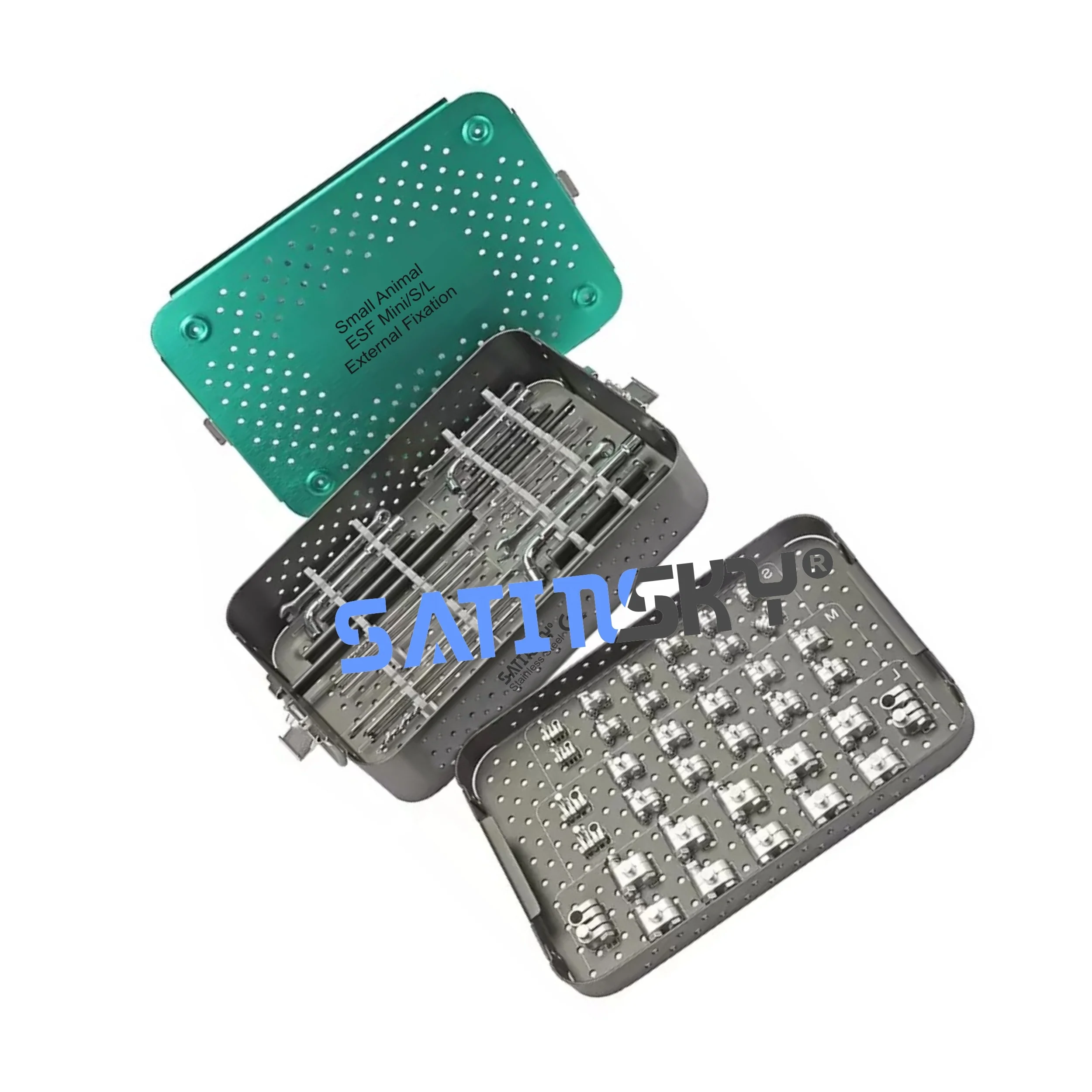 Orthopedic Hoffman External Fixator 4/5hole Pin Clamp Surgical Fixation Clamp Surgical Instruments Veterinary External Fixator