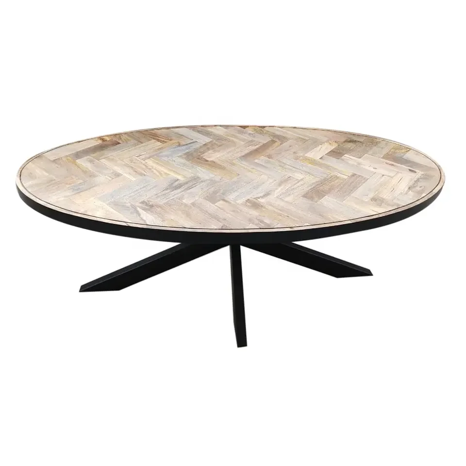 Herringbone New Patterns Dining Table Solid Dining Room Sets with ...