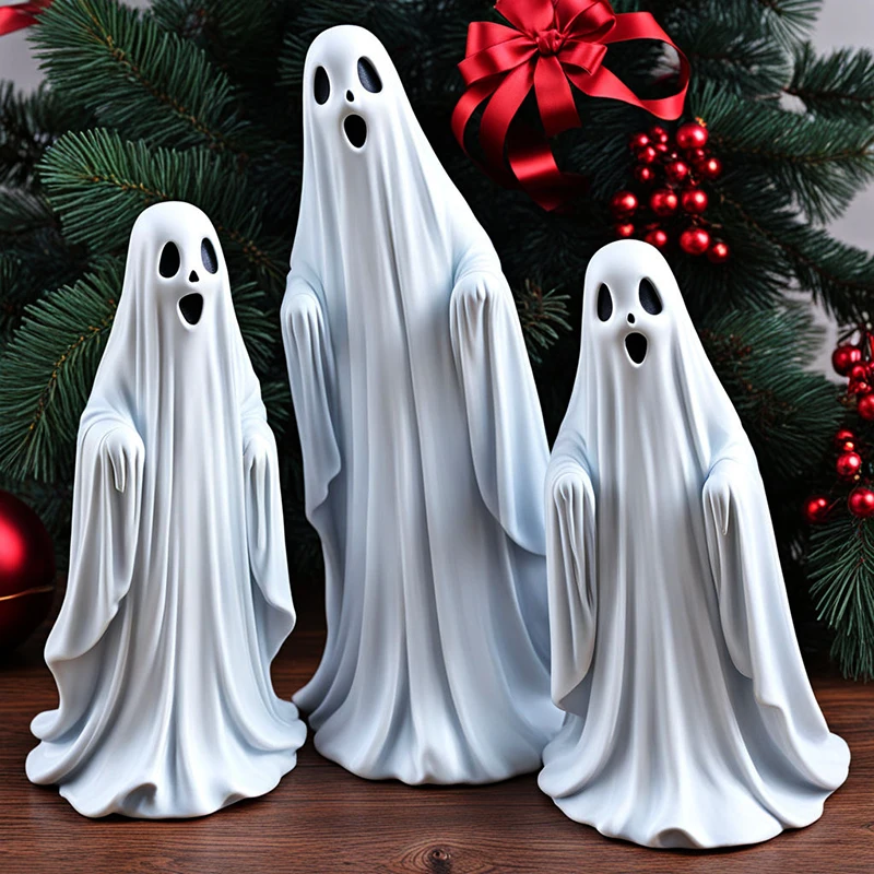 Halloween outdoor decor resin high ghost figurine ornaments