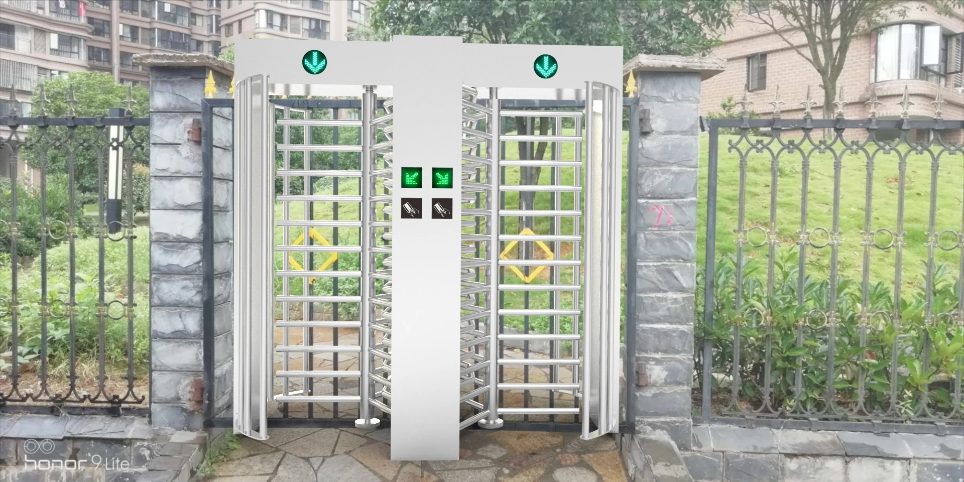 Chisung Made in China High Security Automatic Counter Security Biometrics Full Height Turnstile Gate