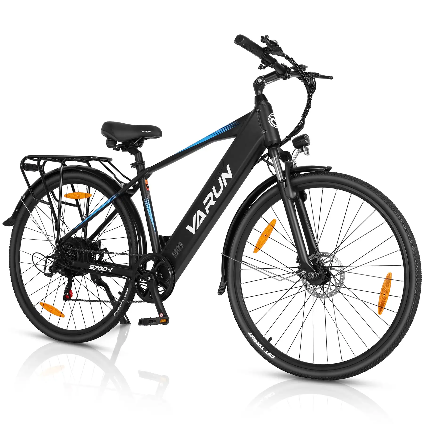 VARUN S700 Pedal-Assisted Electric City Bike with Rear Hub Motor Integrated Lithium Battery Smart Controller Long Range (60km)