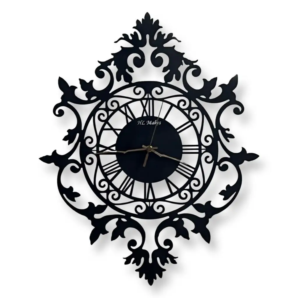 Wall Clock Modern Living Room,60cm Wall Clock Unique Design,European