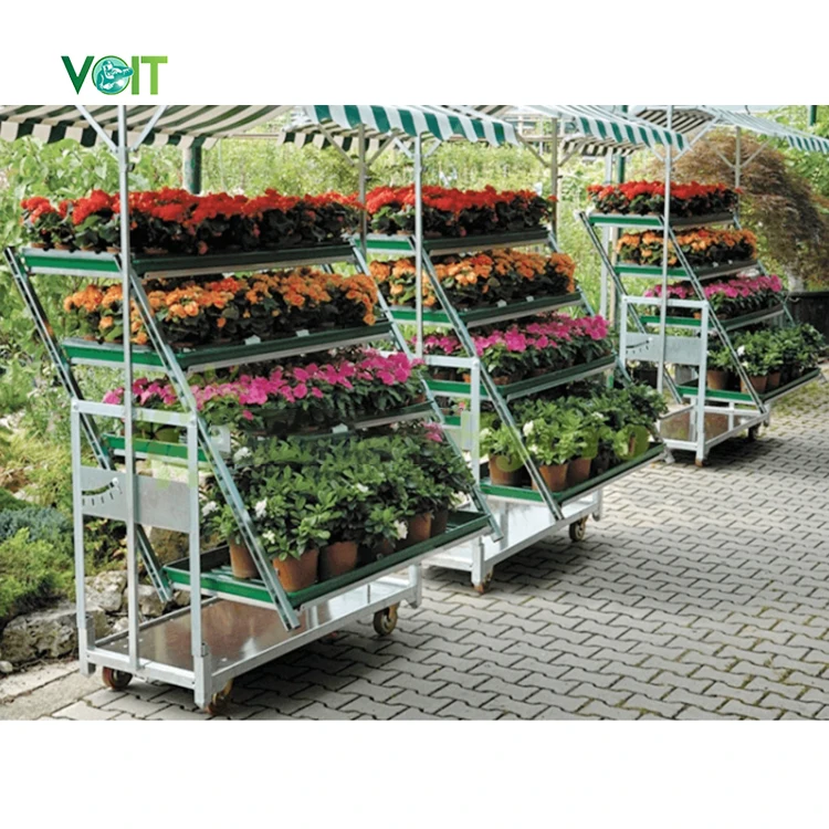 Elevate Floral Display Capabilities Professionally Designed Display Cart for Plant and Flowers