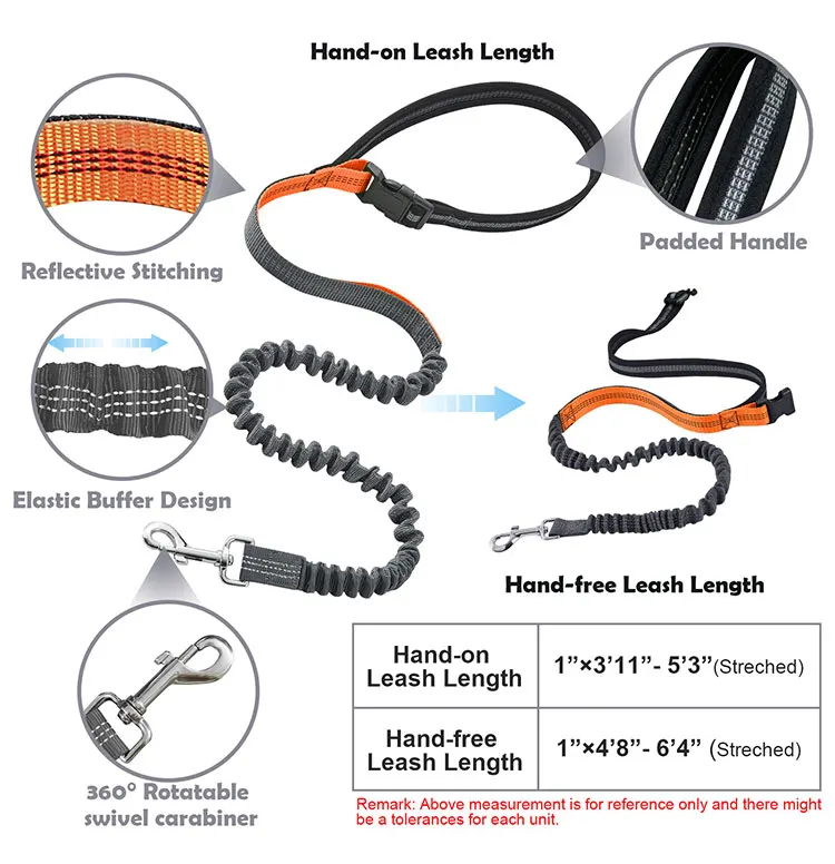 Wholesale Hands Free Dog Leash With Adjustable Waist Belt Convenient