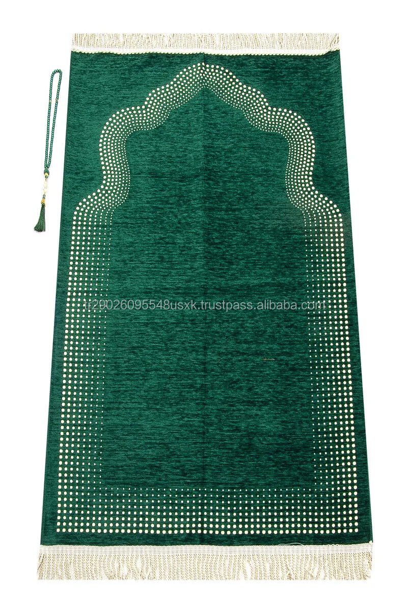Comfort Chenille Prayer Mat Muslim Praying Rug Traditional Islamic