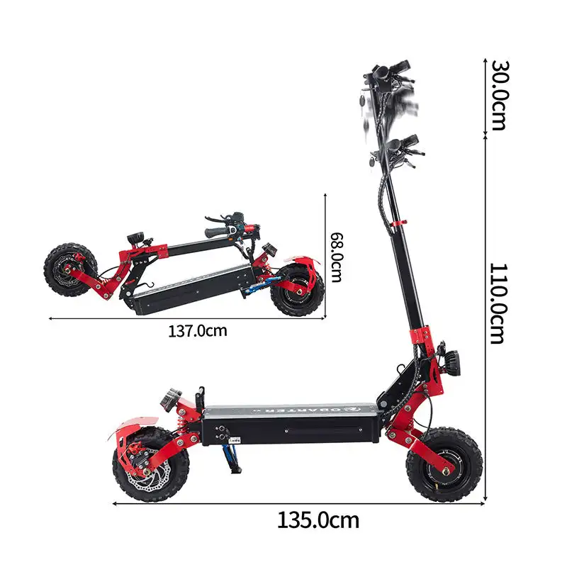 Mankeel MX3 Three-Wheel E-Scooter 600W Power 40km/h Max Speed 80km Range per Removable 5AH Fuoristrada Electrical Vehicle