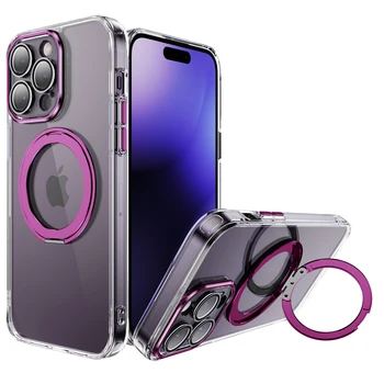 The latest magnetic suction phone case with bracket for iphone