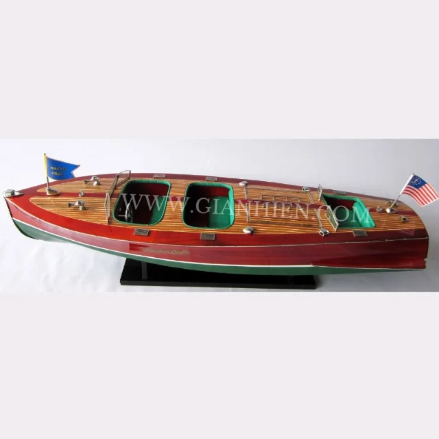 Handmade Hacker Craft Wooden Boats Model Speed Boats For Home ...