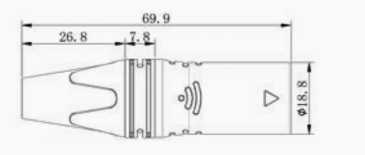 Black IP40 Indoor Audio Cable Plug with 5-Pin XLR Female Connector 3.5mm Gold Connector Shell Plating High Quality Connectors