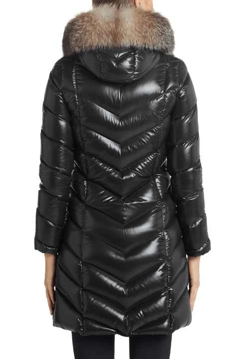 Autumn Winter Fashion Ladies Padded Parka Jacket With Popular Fox Fur Collar Women