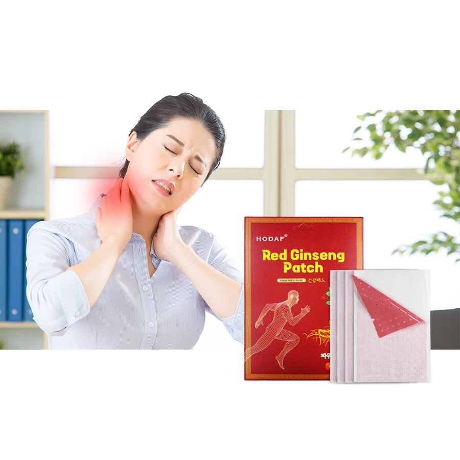 Korean Red Ginseng Patch PowerStrip Energy Pain Relief - 40