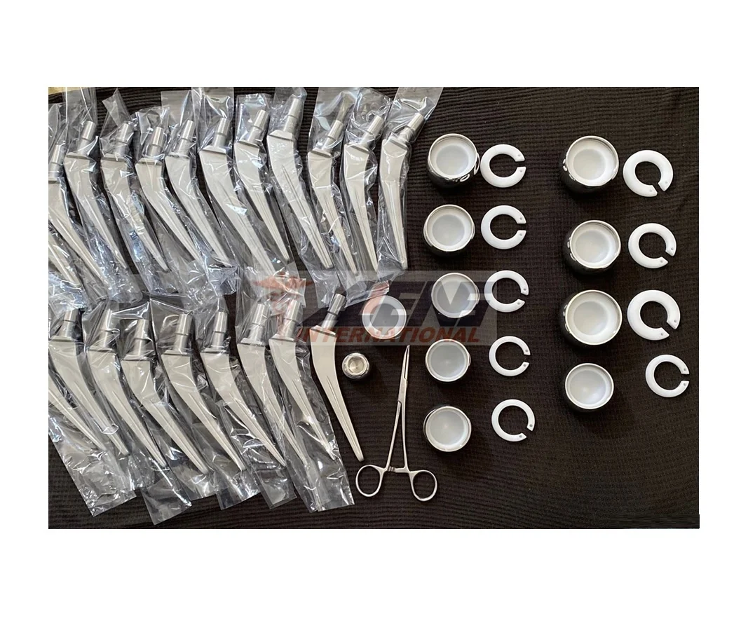 Hip Modular Bipolar and Total Hip Replacement System for Hip Joint Prosthesis Austin Moore Set