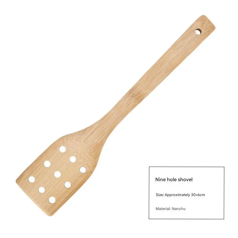 Bamboo Long Handle Spatula Bamboo Spatula Non-stick Pan Special Cooking Spatula Cooking Spoon Spatula Set