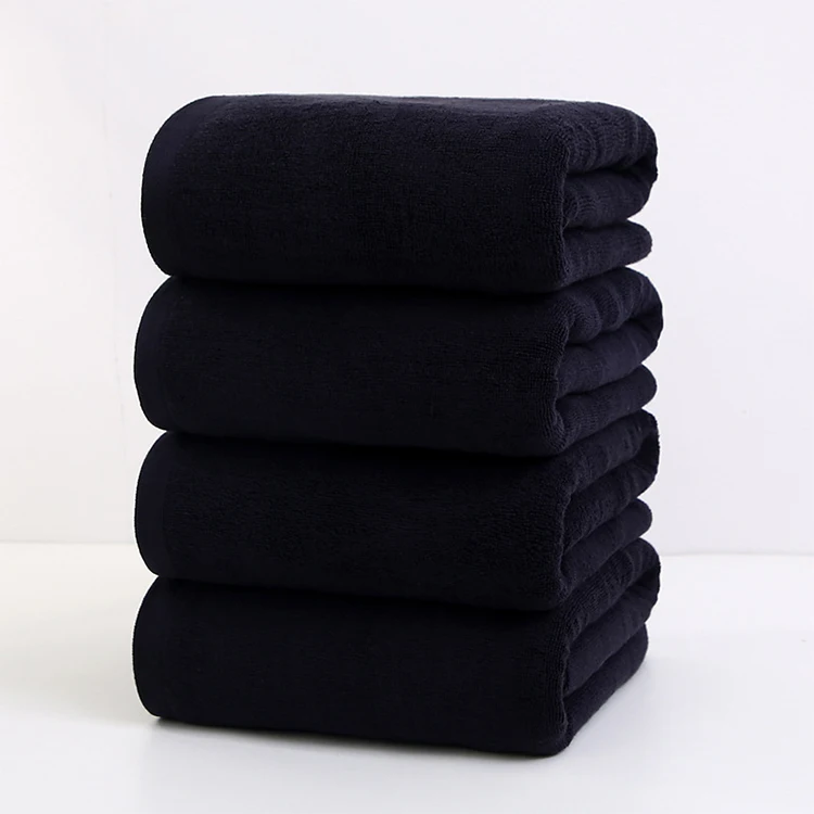 Custom Logo 30x30 Small Microfiber Cotton Black Hand Makeup Towels Woven Technics Salon Towels and Wash Cloths