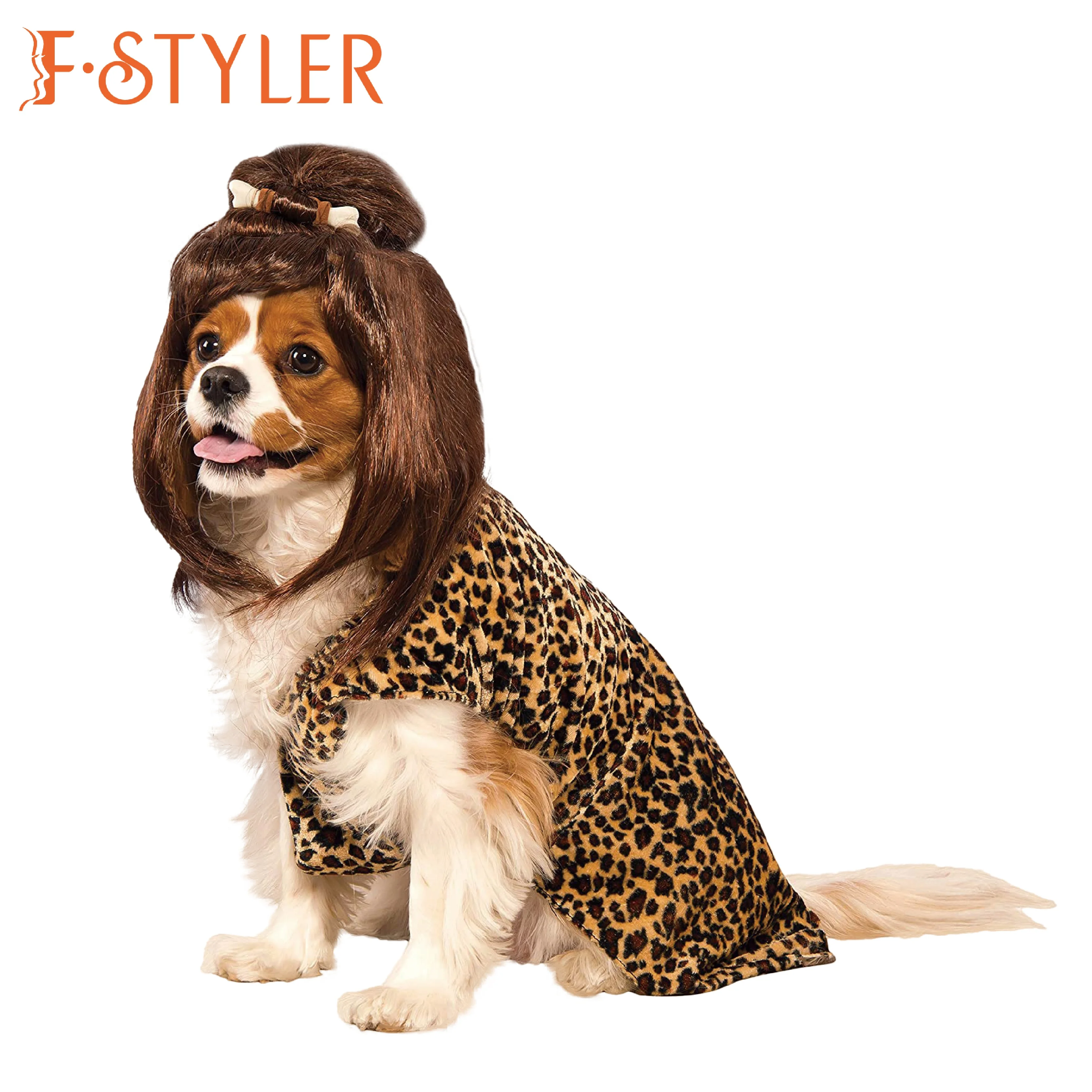 Fstyler Pet Wigs Movie Cinderella Costume Halloween Carnival Synthetic
