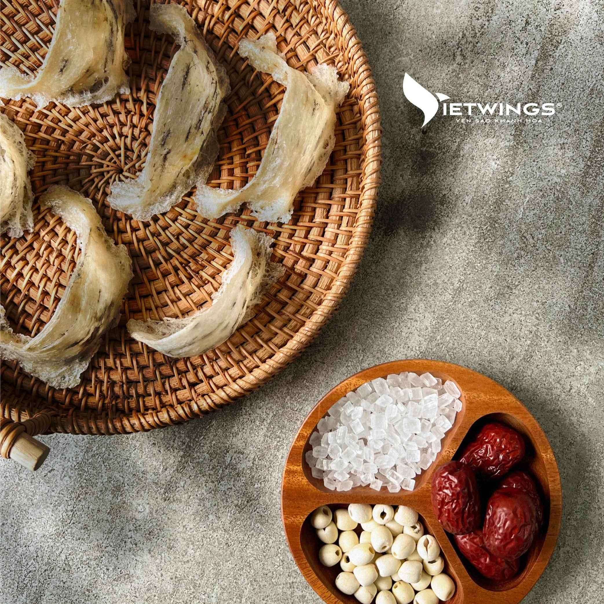 Raw Edible Bird Nest Food Beverage Vietnam Pure Bird Nest Corner