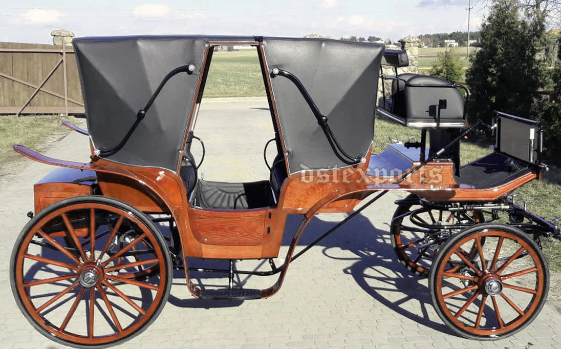 忌際　chariots ロイヤルブラックゴールドのエレガントなヴィンテージ葬儀用馬車