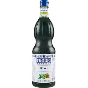Fabbri Mixy Bar 1L Kiwi Syrup Refreshing Italian Cocktail and Beverage Flavoring