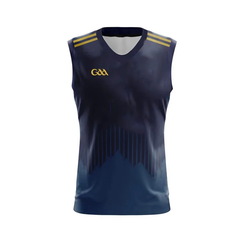 Custom Gaelic Football Gaa Sleeveless Jersey 100% Polyester Made In 