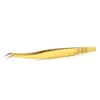 Curved Gold Tweezer