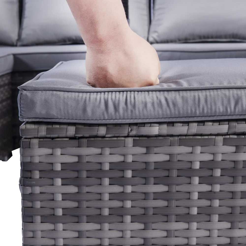 Rattan Garden Set Patio Furniture Asda Outdoor Rattan Corner Sofa Set