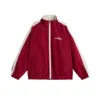red cotton coat