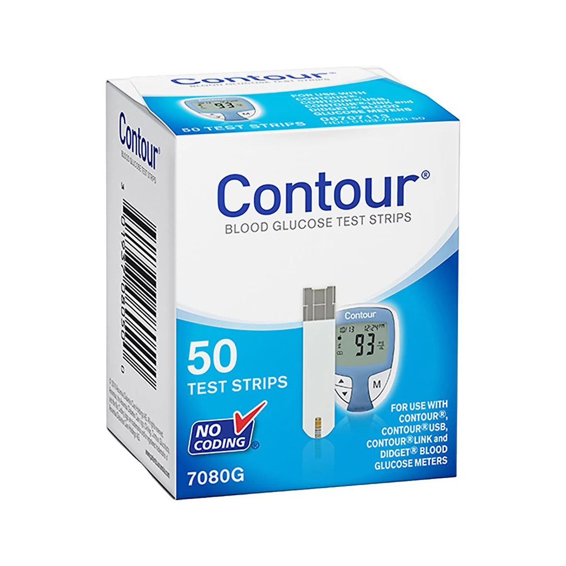 Bayer Contour Test Strip 2 Packs Of 100 (50x2) Test Strips With 1 Pack ...