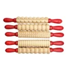 Natural Wooden Color + Red Handles
