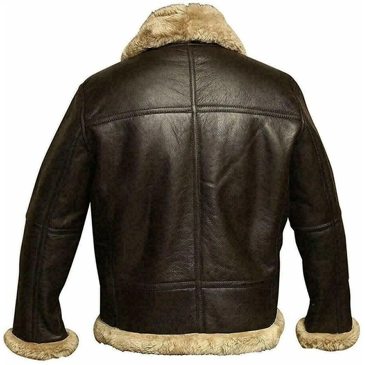 New Style Bomber Shearling Leather & Fur Jacket for Men High Quality Jackets for men