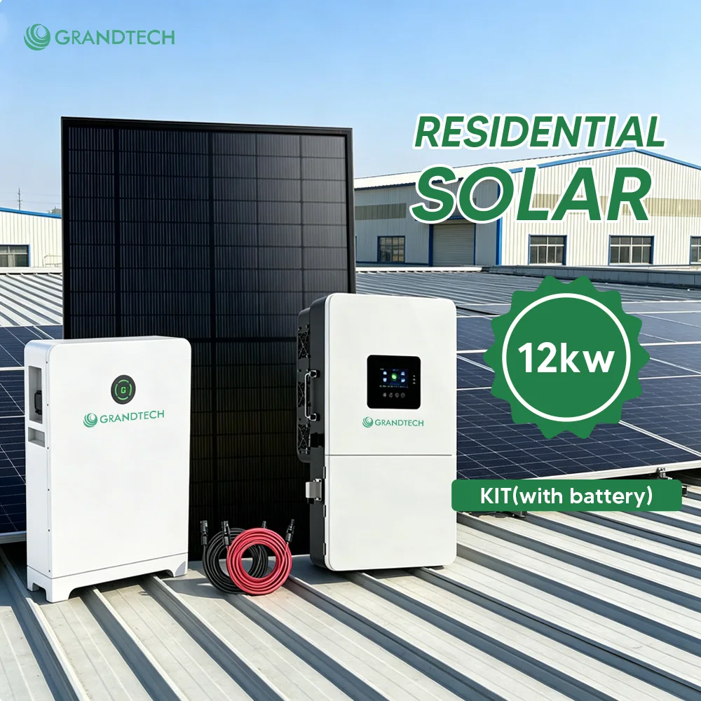 System Haul Llawn UL 8kW i 12kW Cynlluniadol Rhwydwaith Haul â Chesail ar gyfer System Panel Photovoltaig, Systemau Pŵer Haul Wedi'u Personoli