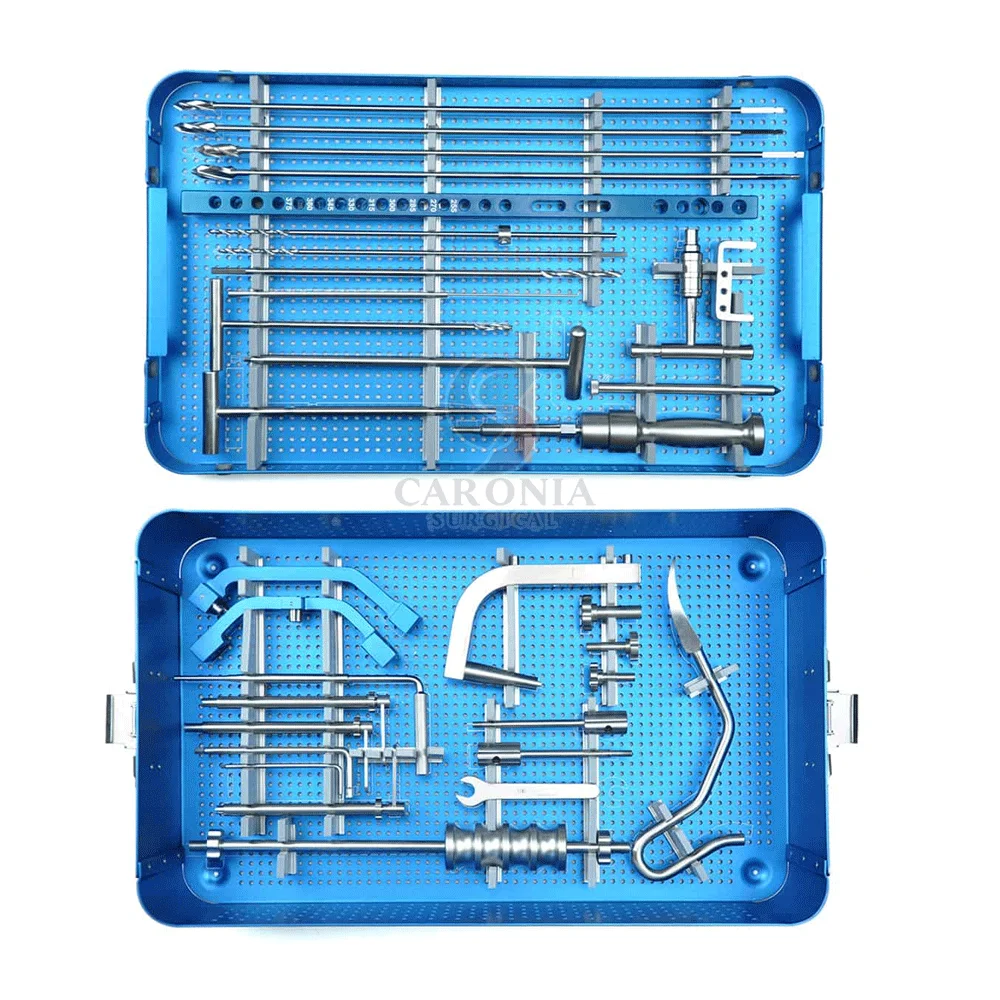 Stainless Steel Tibia Femur Interlocking Instrument Set High Quality ...