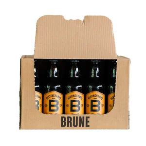 Pack 20x50cl Brune Beer Bertinchamps Belgian Dark Craft Beer 7% ABV Rich Malt White Label Wholesale Premium Bulk Export Horeca