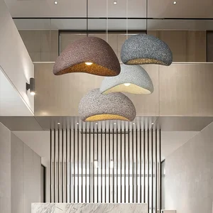 Japanese Style Wabi Sabi Chandelier Living Room Restaurant Ceiling Lamp Nordic Design Resin Hanging Lamps Resin Pendant Light