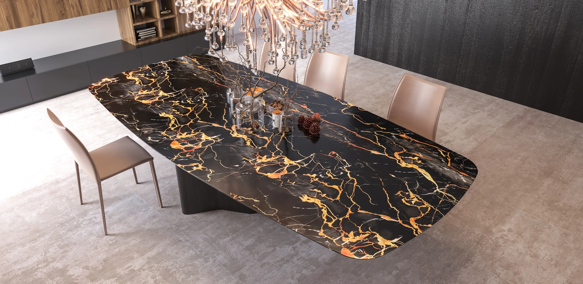 VF Home Decor Marble Effect Table
