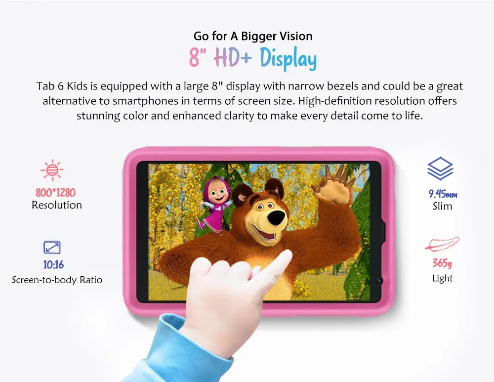 4g Smart Kids Tablet Blackview Tab6kids Tab 6 Kids 8 Inch 3gb+32gb ...
